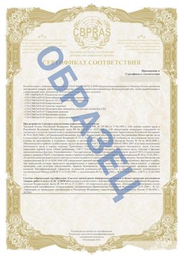 Образец Приложение к СТО 01.064.00220722.2-2020 Городище Сертификат СТО 01.064.00220722.2-2020 